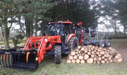 Waste to Woodfuel tractor